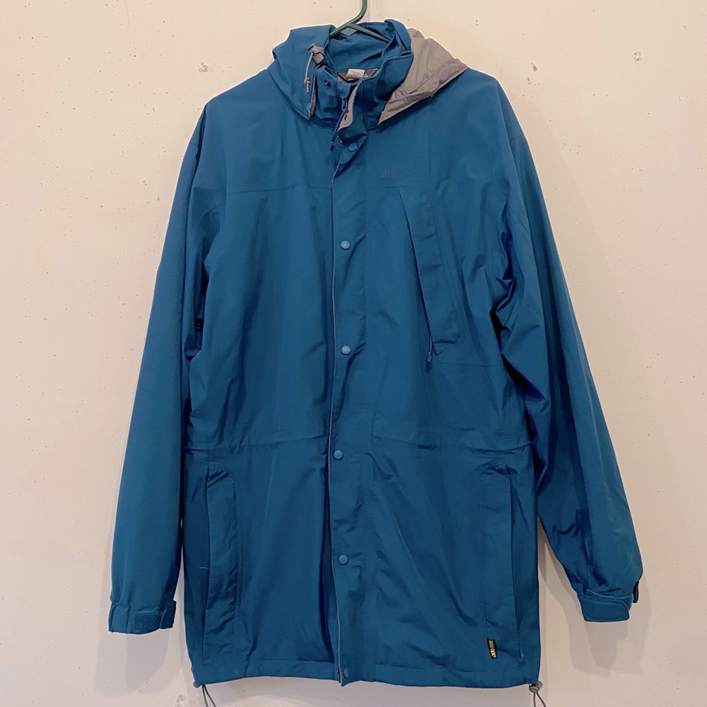MEC men’s GORE-TEX waterproof shell jacket size medium teal